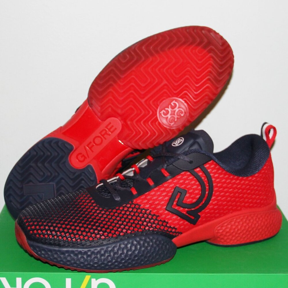 G/Fore Gradient QRT1 Pickleball Shoes Mens 12 Poppy Red Navy Blue